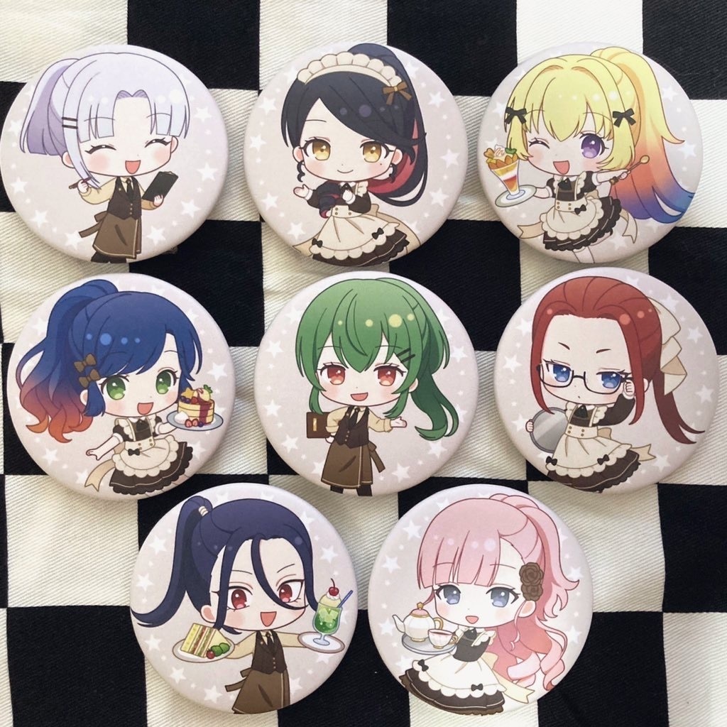 ポニテズ缶バッジ