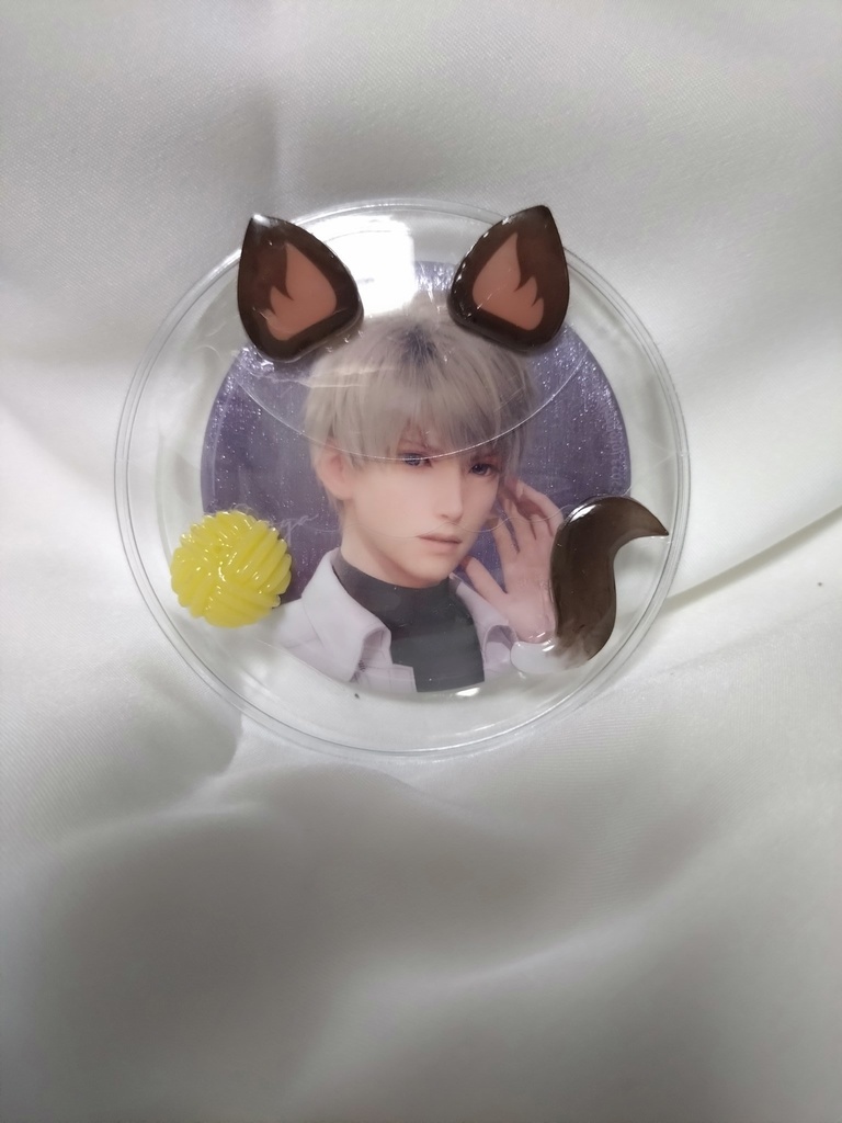 【恋と深空】猫セイヤ　缶バッジカバー