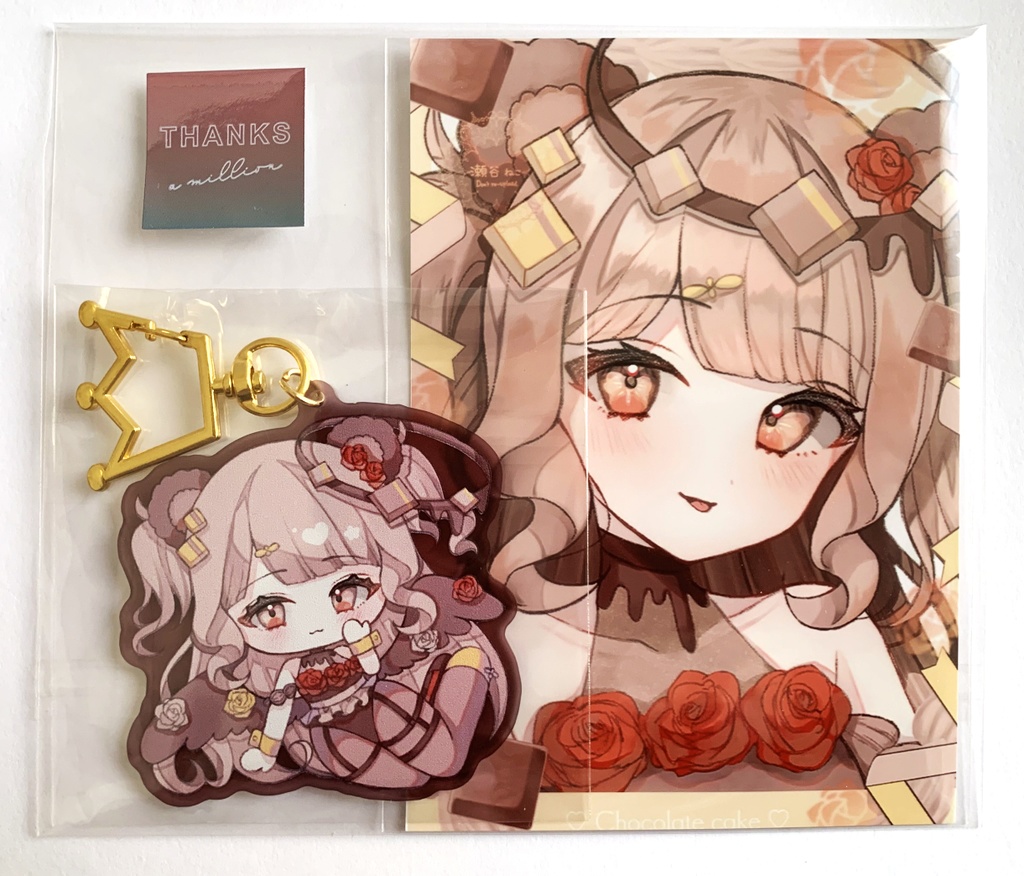 チョコレートケーキちゃん【アクキーポストカードセット】