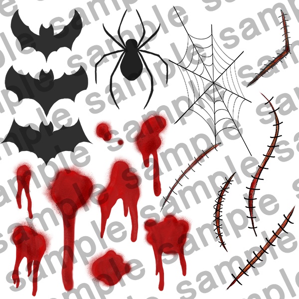 ハロウィンメイクペイント